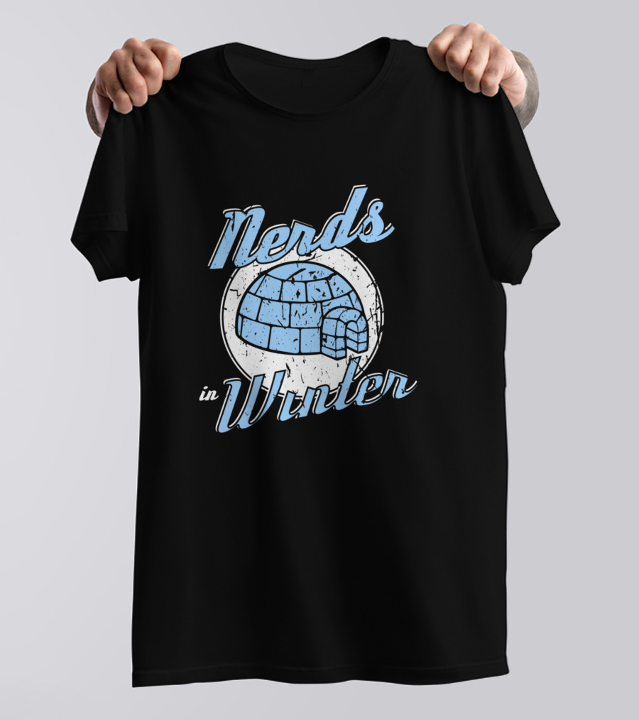 Nerds In Winter Igloo Snow T-Shirt