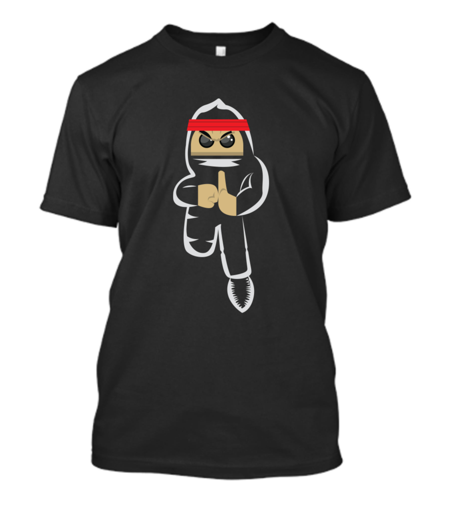 Ninja Stealth Assassin Red Headband T-Shirt