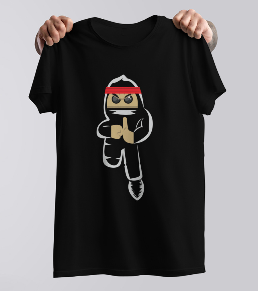 Ninja Stealth Assassin Red Headband T-Shirt