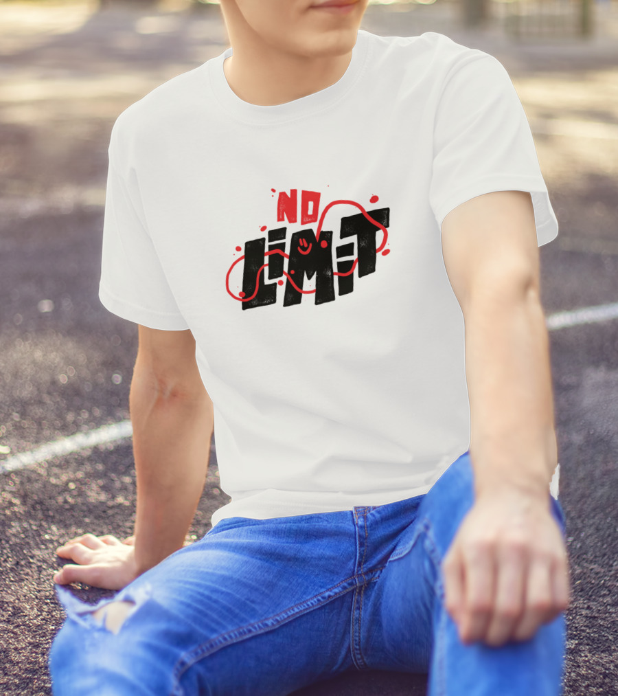 No Limit Playful Red And Black T-Shirt