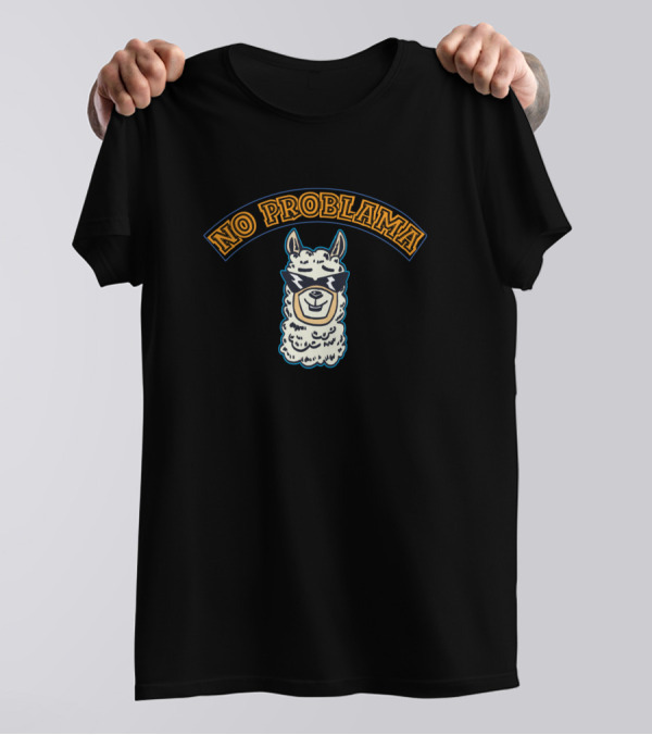 No Problama Cool Sunglasses Wearing Llama T-Shirt