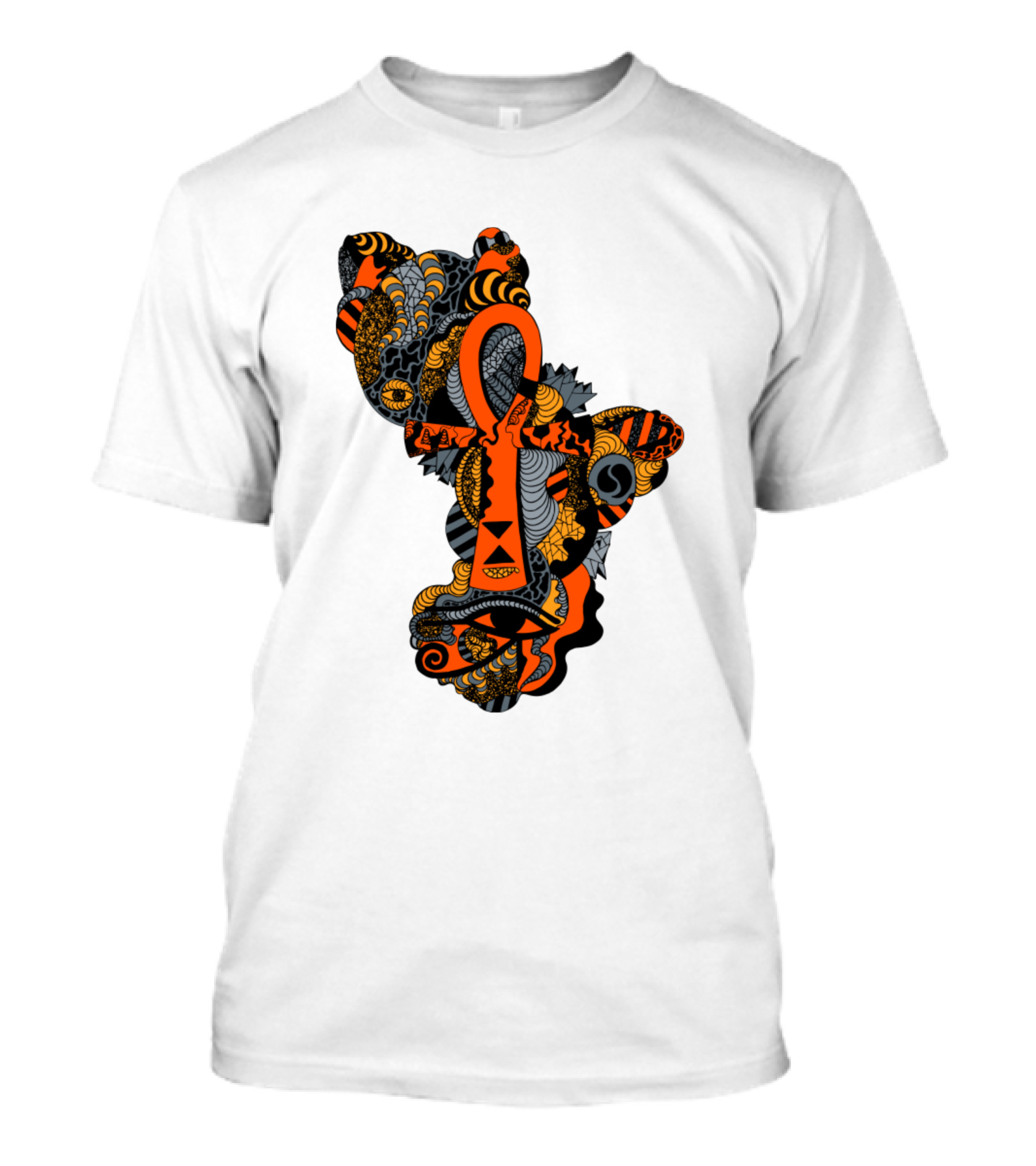 Orangrey Horus Ankh Intricate Symbolic T-Shirt