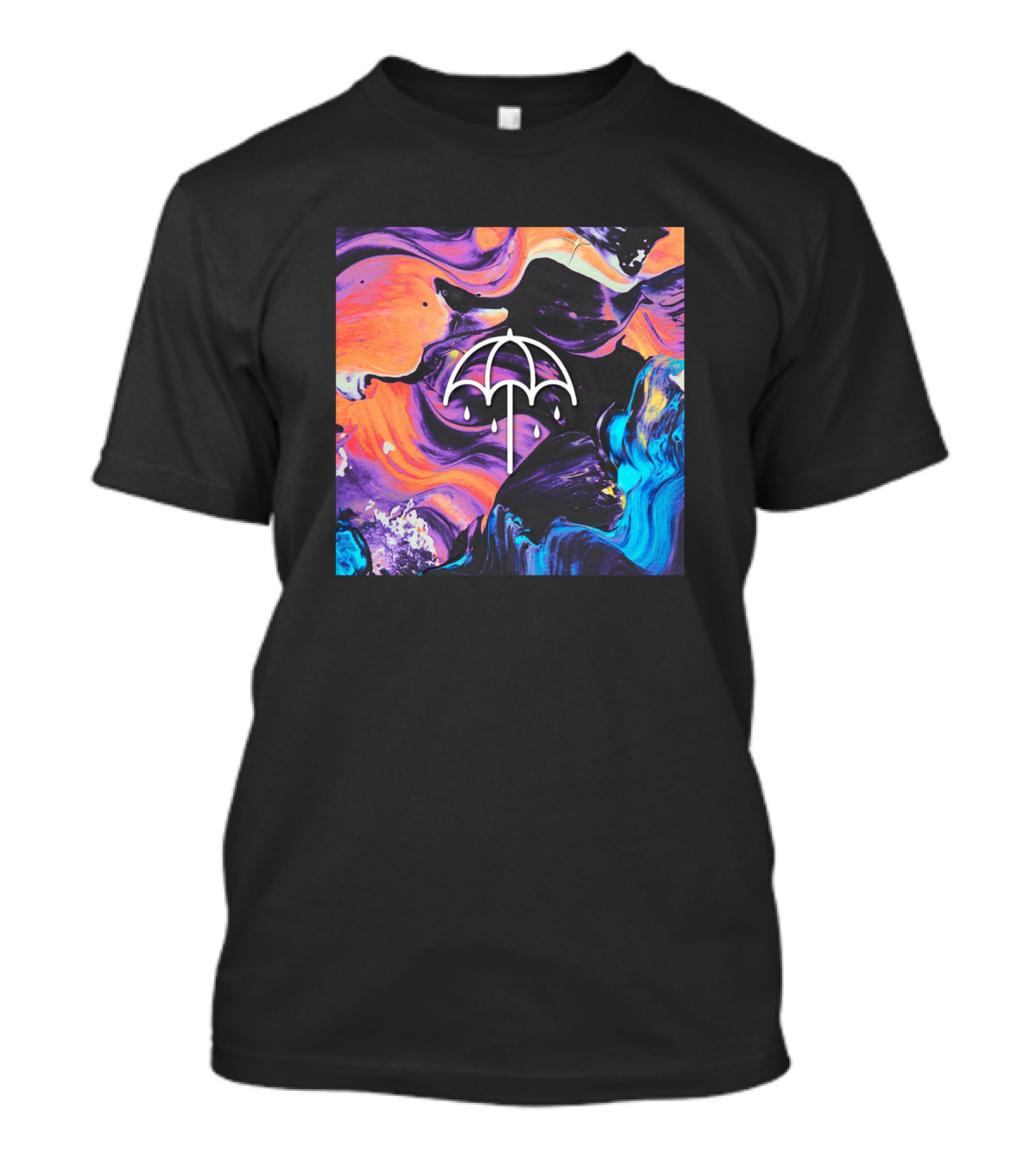 Bring Me The Horizon Paint Umbrella T-Shirt