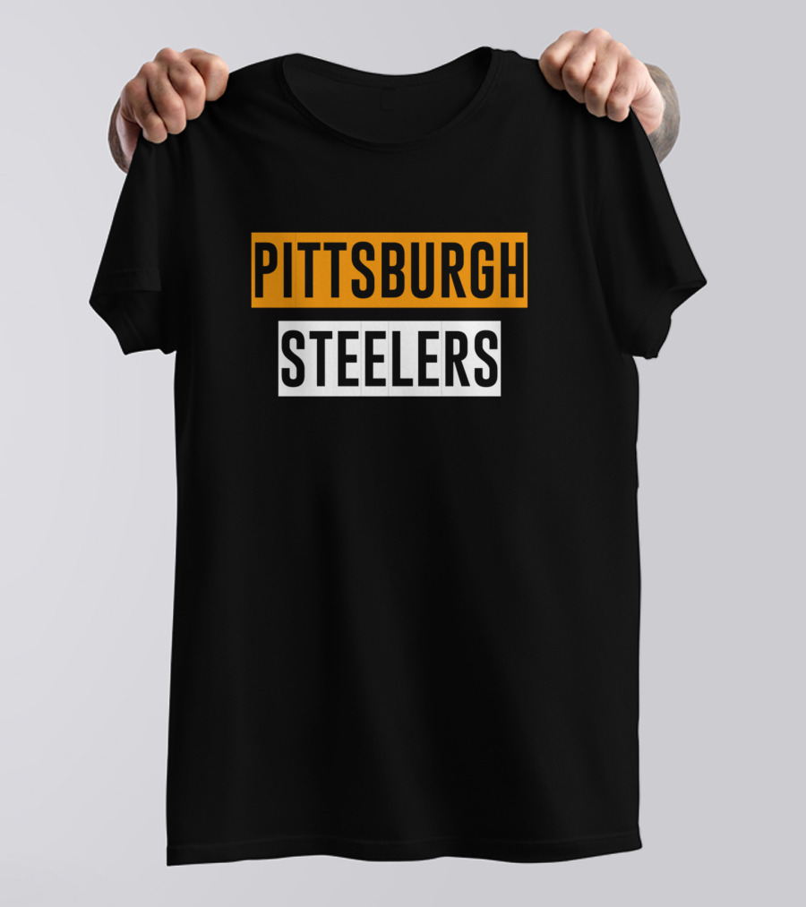 Pittsburgh Steelers Black And Gold NFL Team Gear T-Shirt