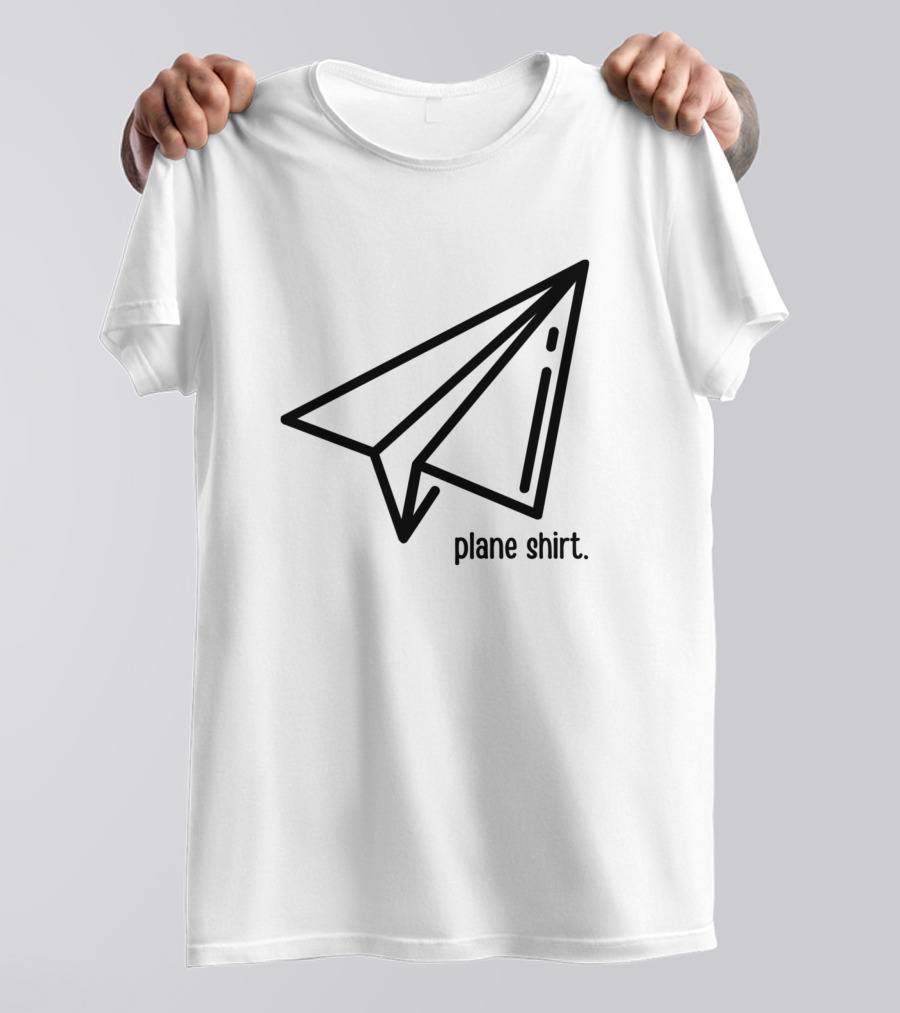 Plane Shirt Funny Paper Plane T-Shirt