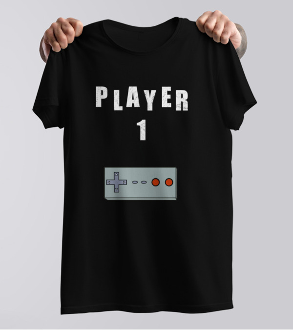 Player 1 Retro Gaming Control Classic Gamepad T-Shirt