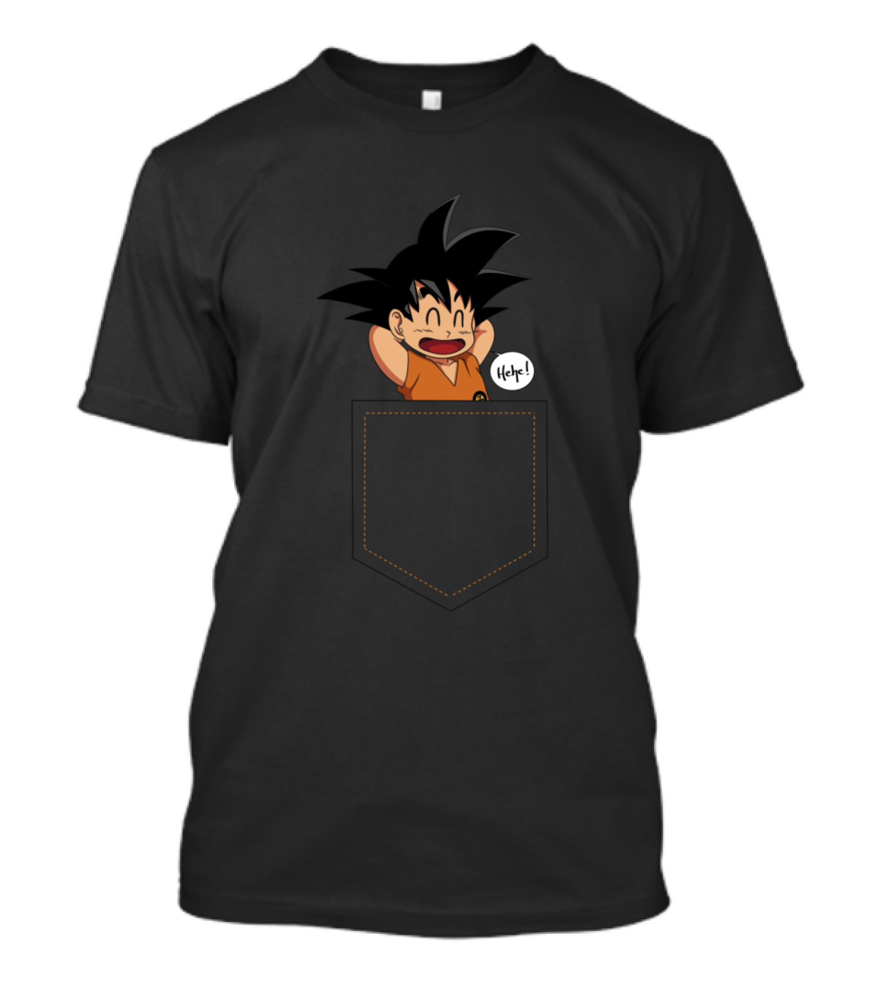 Pocket Goku Hehe Dragon Ball Z Fun T-Shirt