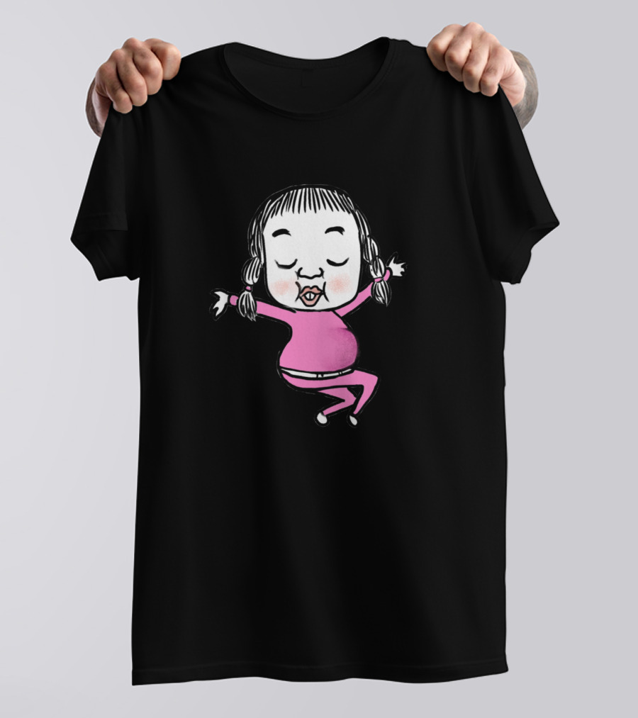 Princess Pink Rosie Dance Pose Character Sketch T-Shirt