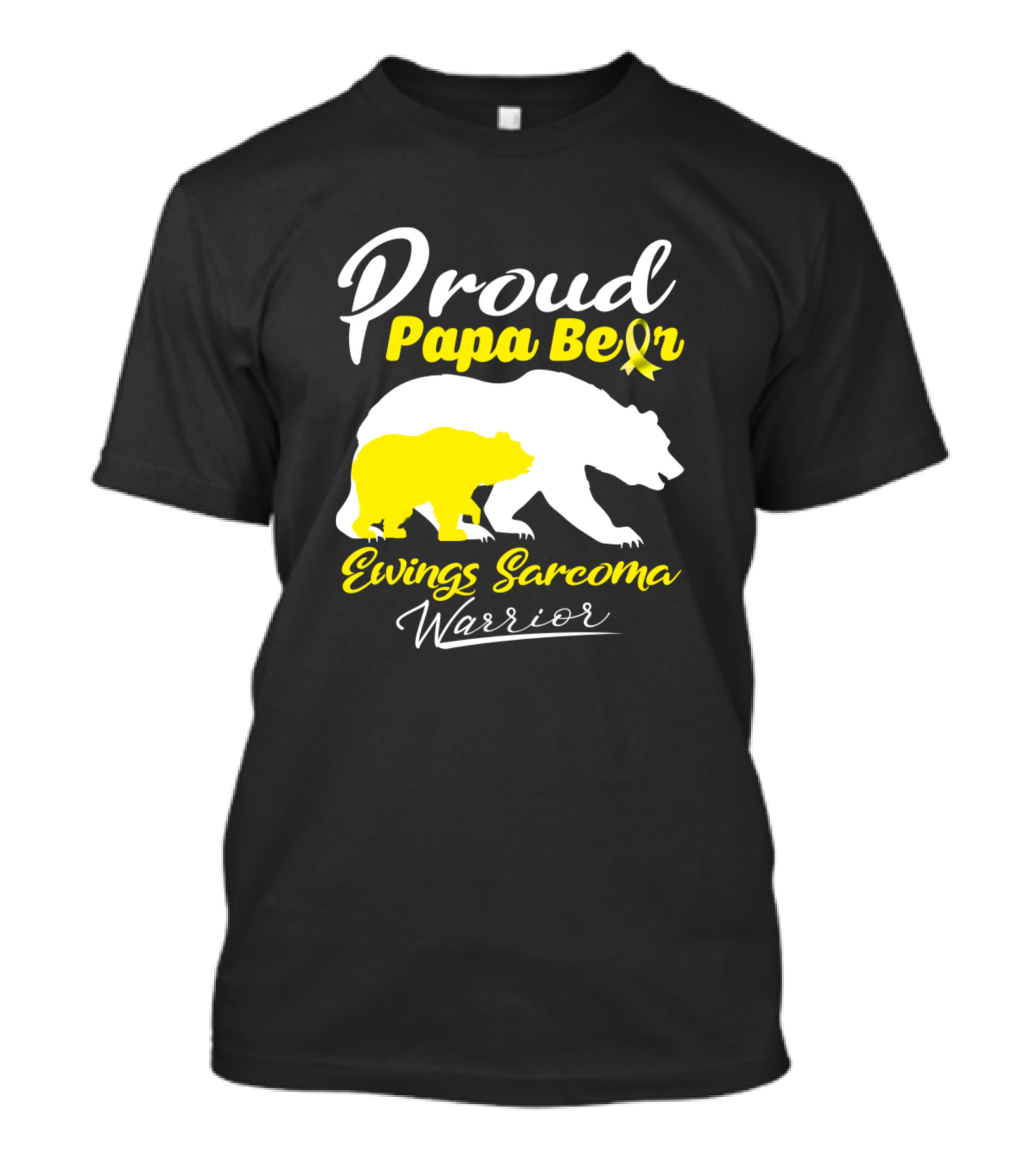 Proud Papa Bear Ewing Sarcoma Warrior T-Shirt