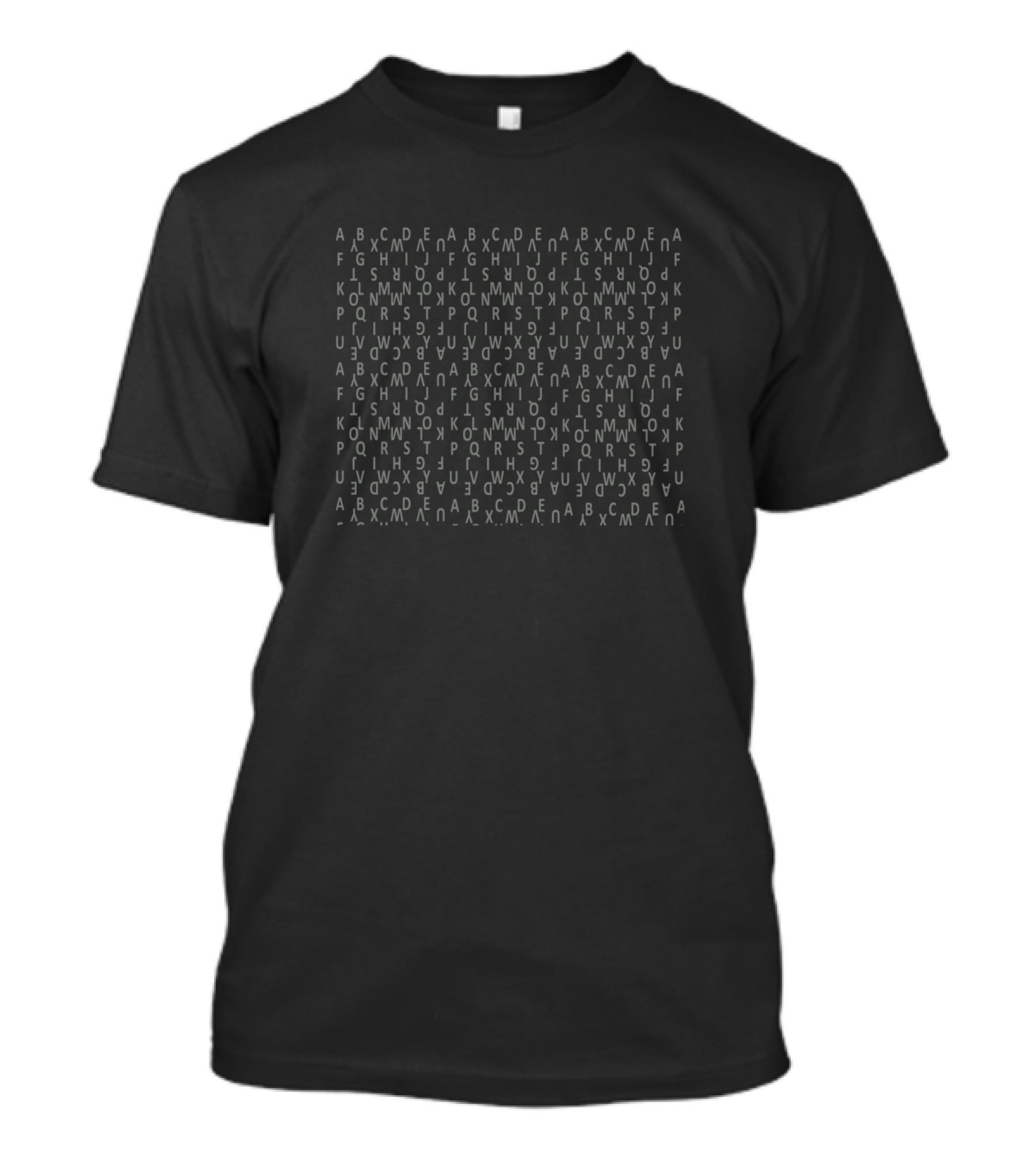Purple Alphabet Repeated Letter T-Shirt