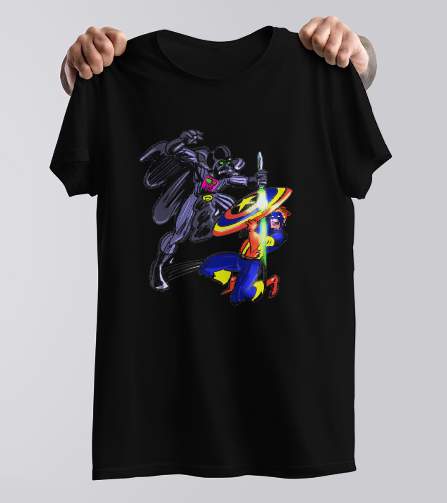 Revenger Warz Darth Mouse Battle Captain Mouse America T-Shirt
