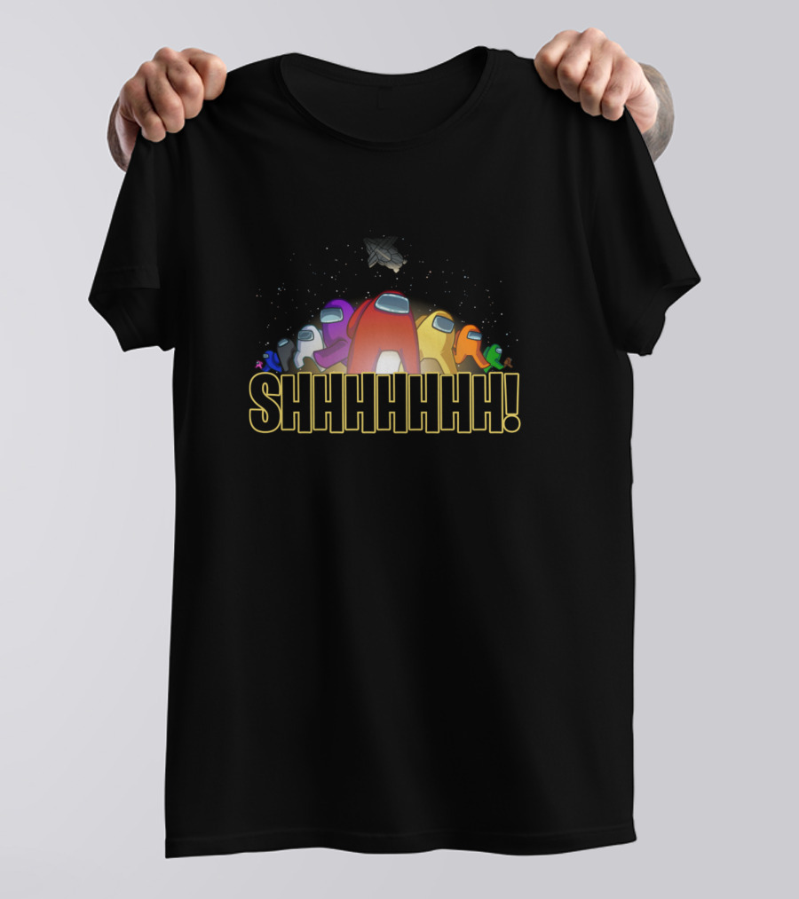 SHHHHHHH Among Us Crewmates In Space T-Shirt