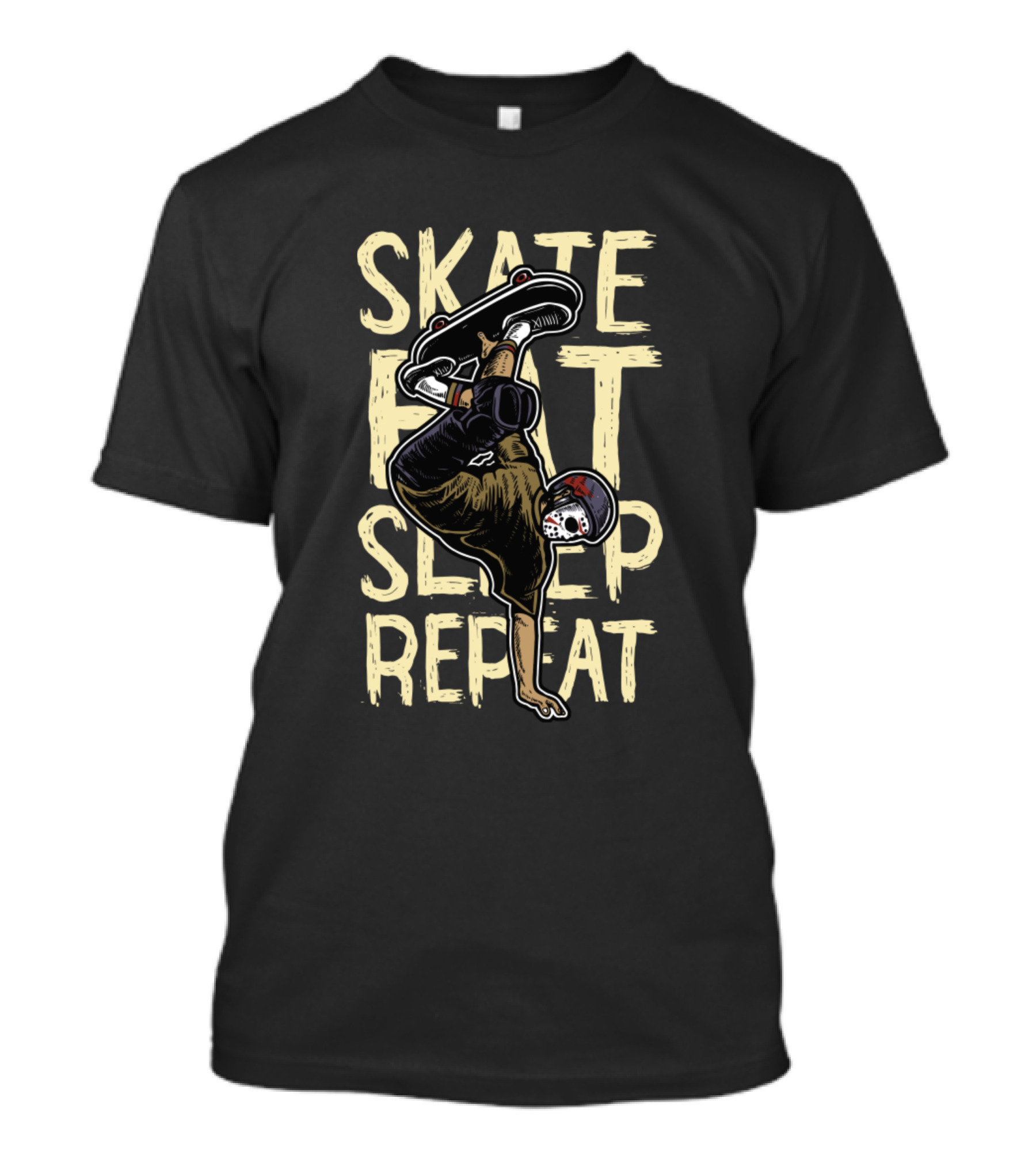 SKATE EAT SLEEP REPEAT Skateboarder Trick T-Shirt
