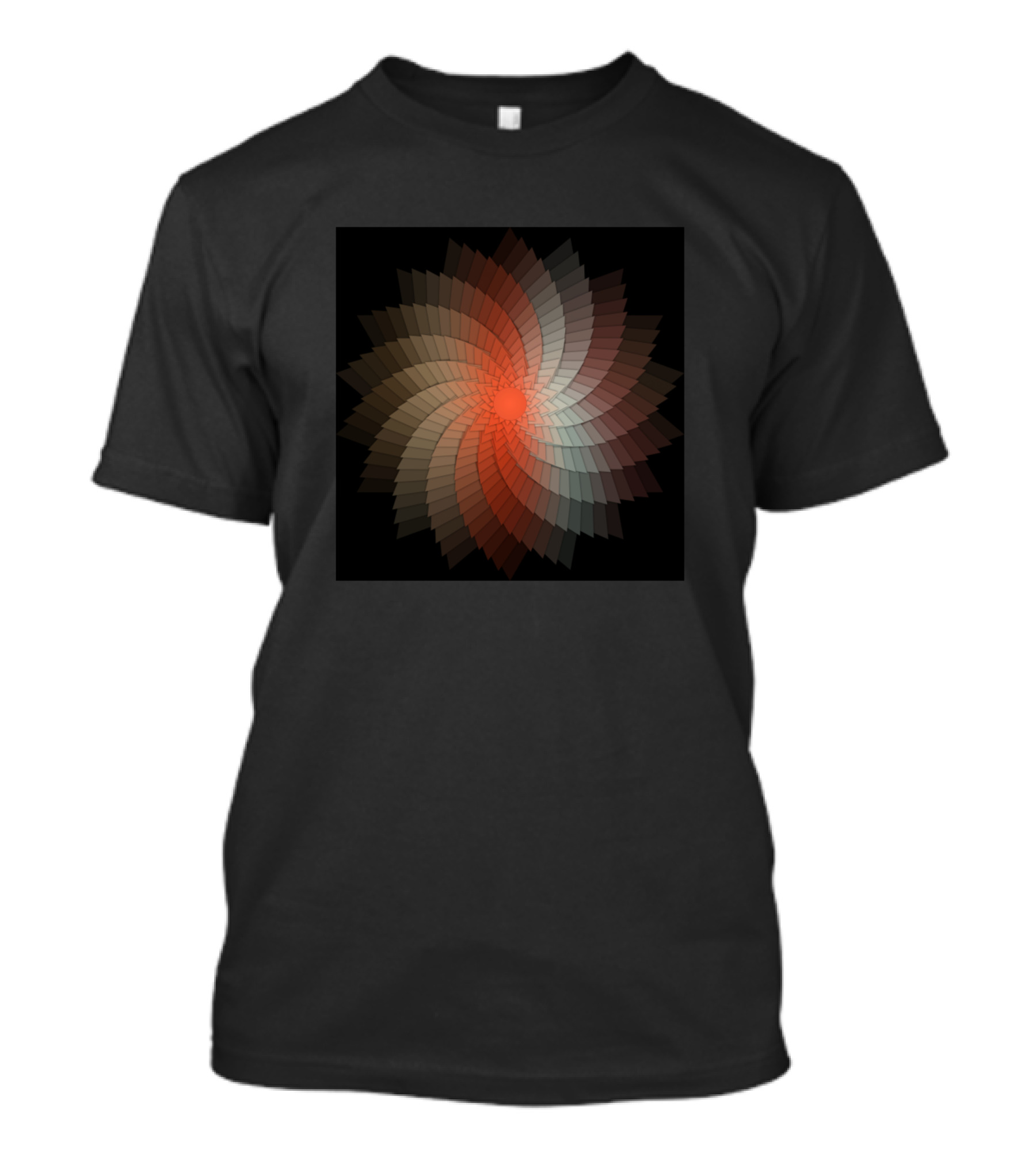 Spiral Radial Symmetry Abstract T-Shirt