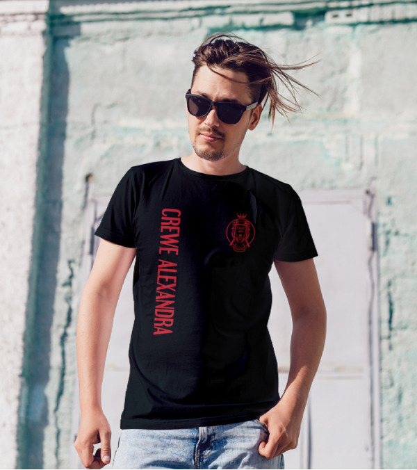CREWE ALEXANDRA THE RAILWAYMEN CAFC EST 1877 CROWNBADGE T-Shirt