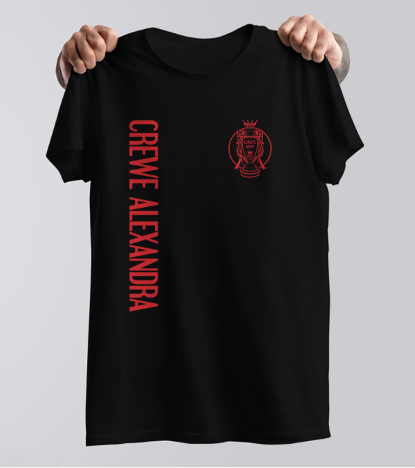 CREWE ALEXANDRA THE RAILWAYMEN CAFC EST 1877 CROWNBADGE T-Shirt