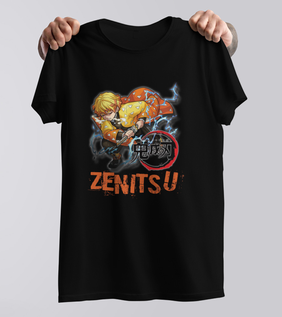 Zenitsu Agatsuma Demon Slayer Thunder Breathing Anime Character T-Shirt