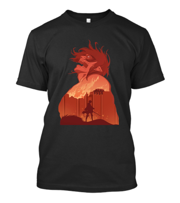 Titan Eren Behind The Walls With Survey Corps T-Shirt