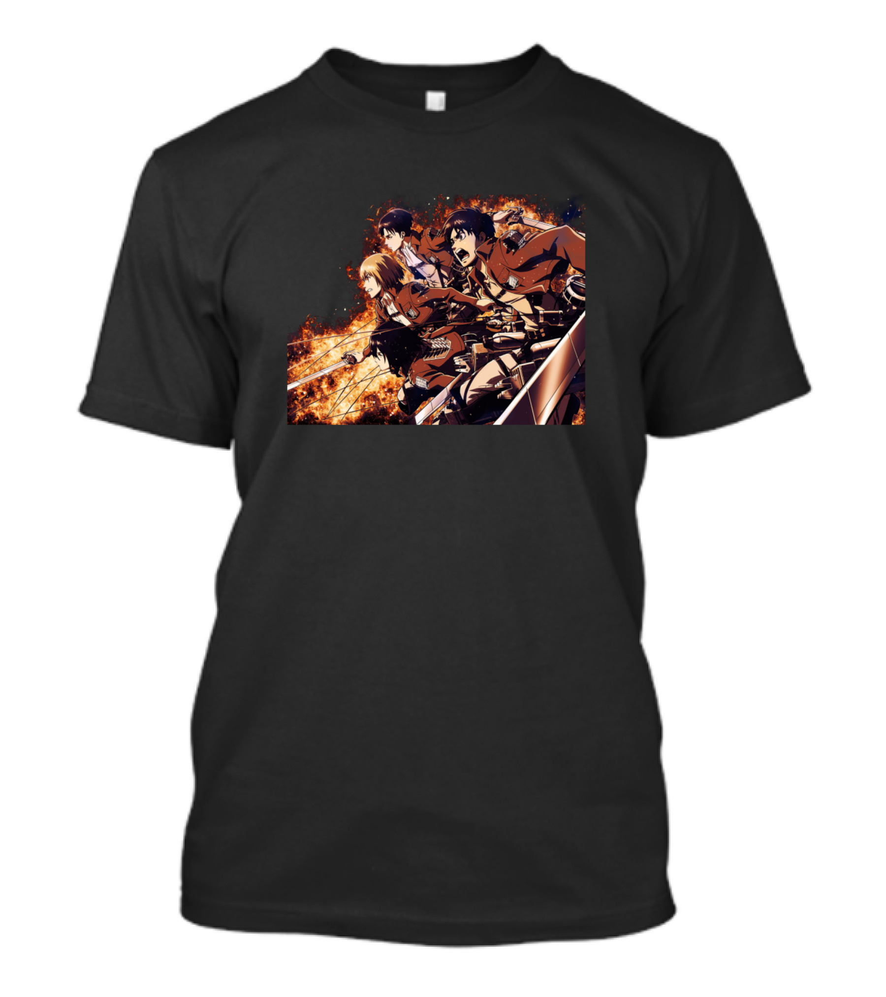 Attack On Titan Slayer Soldiers Anime Warriors Battling Titans T-Shirt