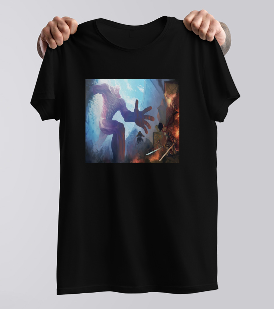 Attack On Titan Slayers Epic Battle Scene T-Shirt