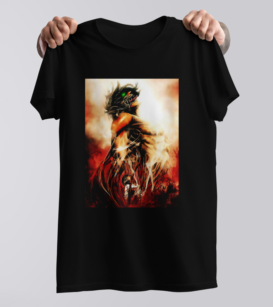 Titans King Eren Yeager Transformation Anime T-Shirt