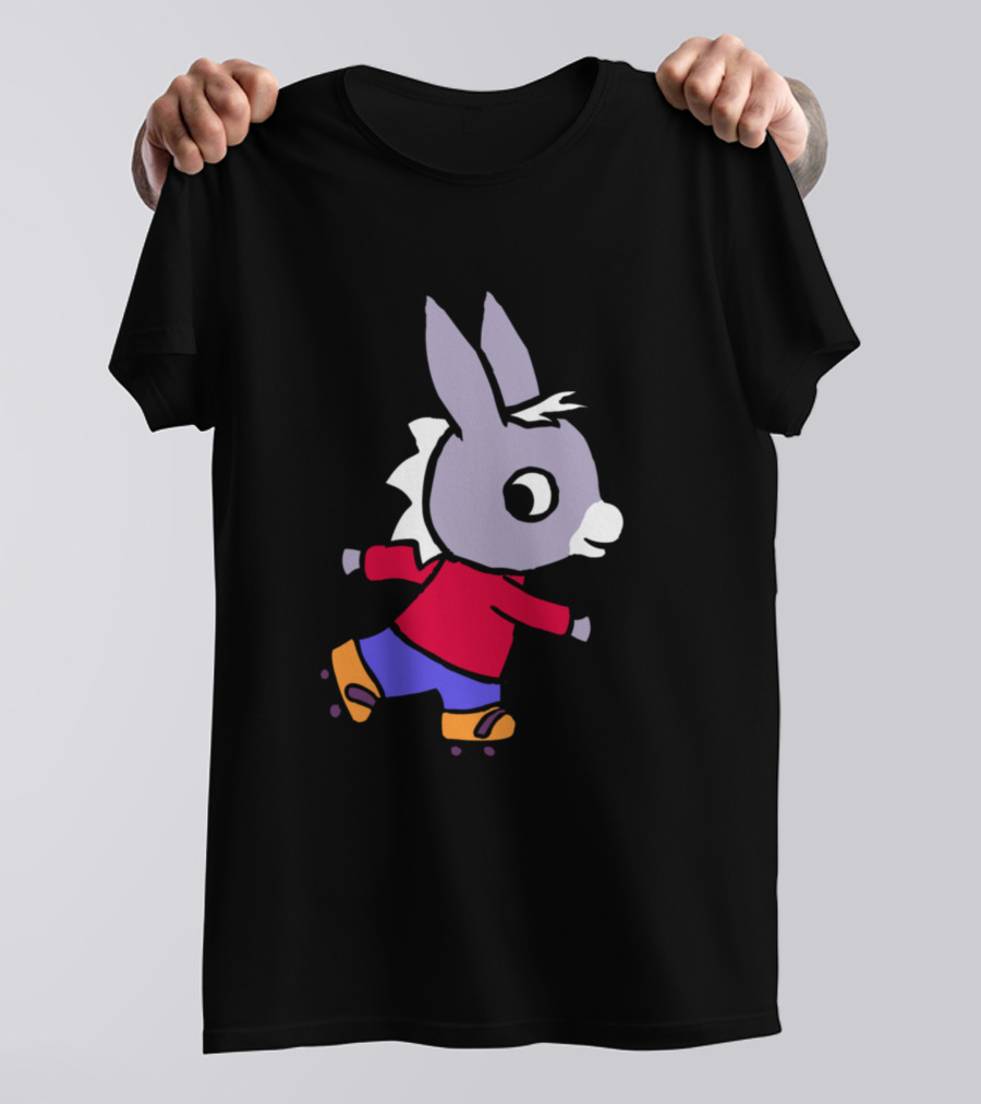 Trotro Roller Skating Donkey Character T-Shirt