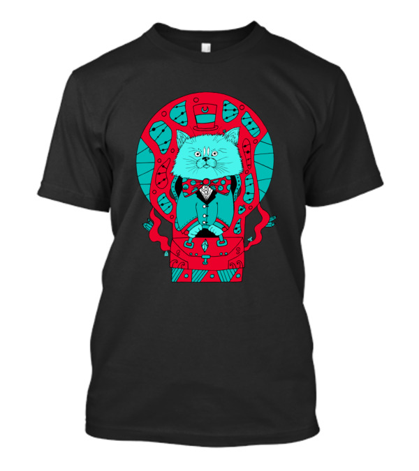 Turqred 7 Cats And The Aristocat In Top Hat And Bow Tie T-Shirt