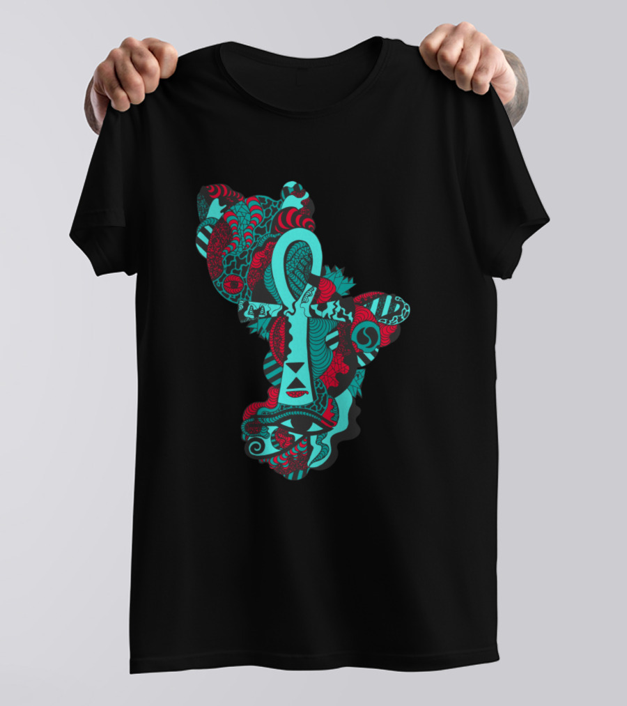 Turqred Ankh Horus Abstract T-Shirt