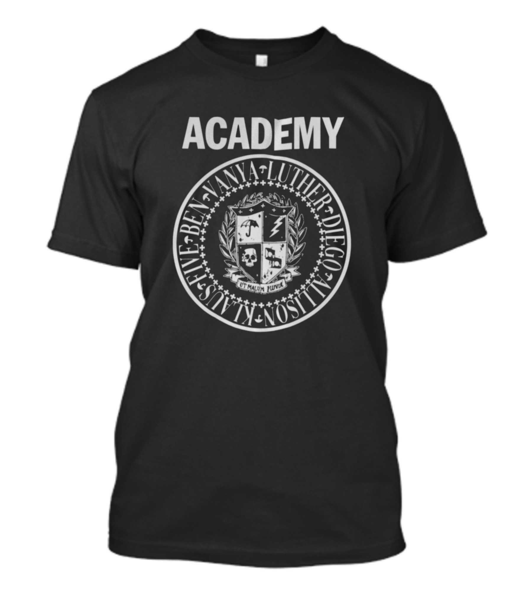 Academy Vanya Luther Diego Klaus Five Ben Crest Logo Umbrella Special Edition T-Shirt