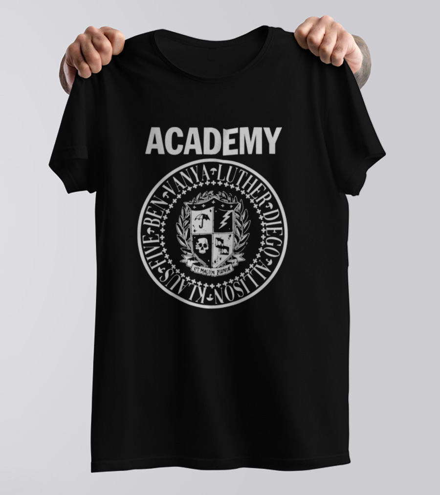 Academy Vanya Luther Diego Klaus Five Ben Crest Logo Umbrella Special Edition T-Shirt