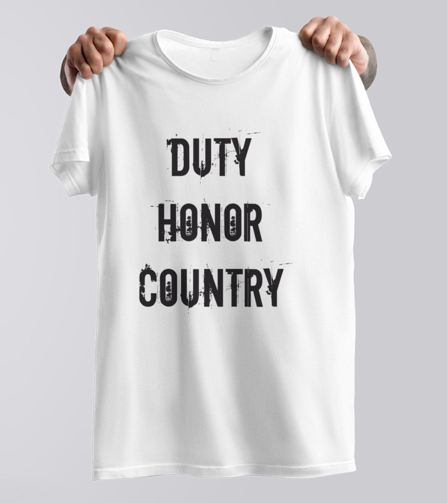 Us Army Duty Honor Country Commitment T-Shirt