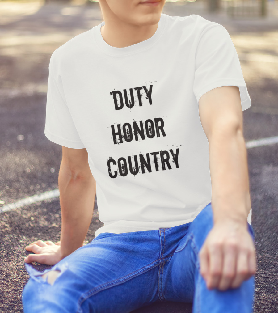 Us Army Duty Honor Country Commitment T-Shirt