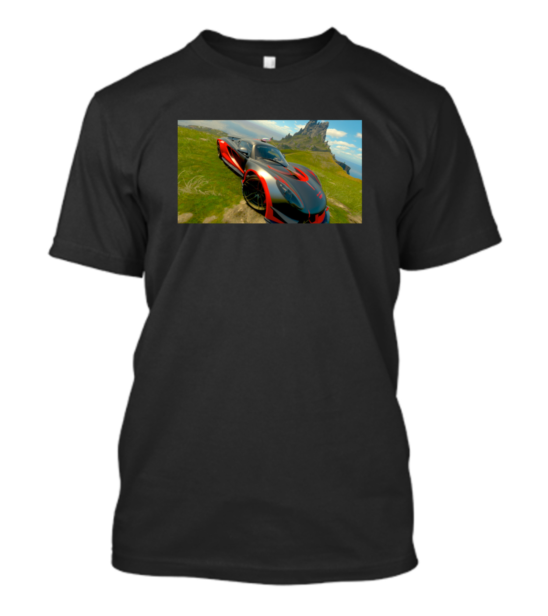 Venom Sports Car Adventure Racing Landscape T-Shirt