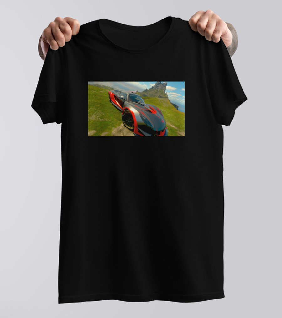 Venom Sports Car Adventure Racing Landscape T-Shirt