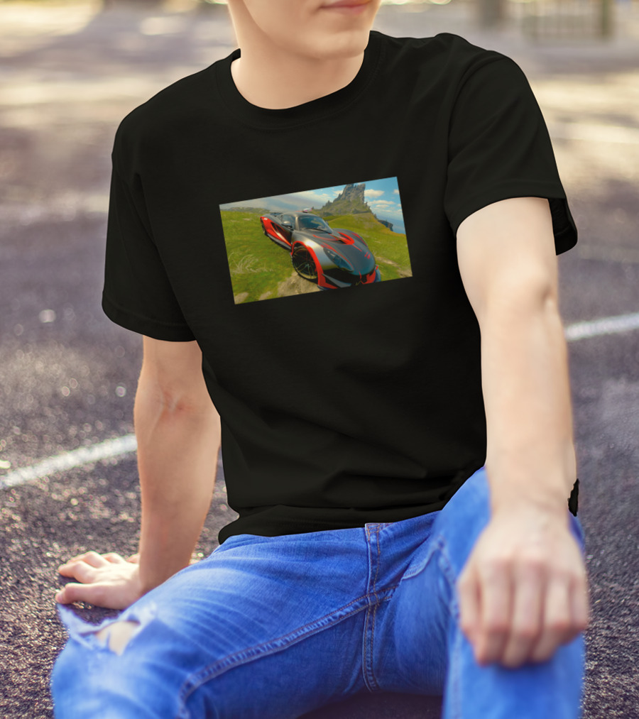 Venom Sports Car Adventure Racing Landscape T-Shirt