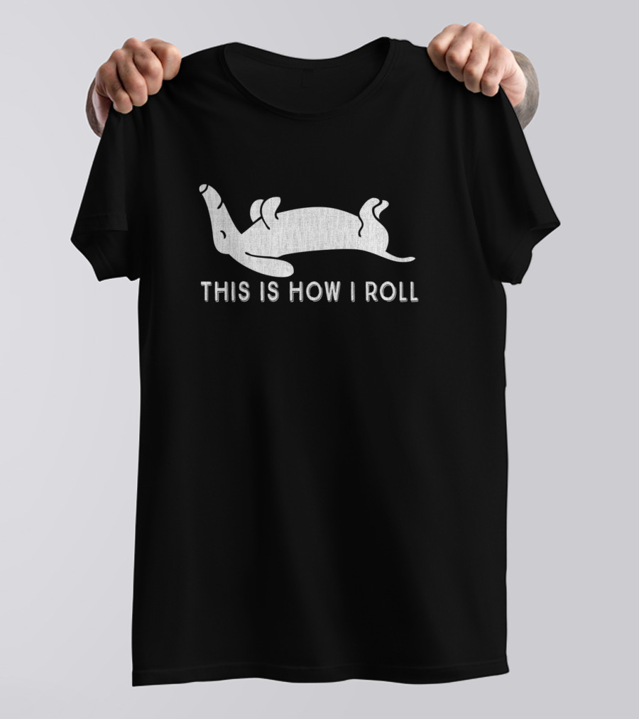 Vintage Dachshund This Is How I Roll Funny Weiner Dog Short Sassy T-Shirt