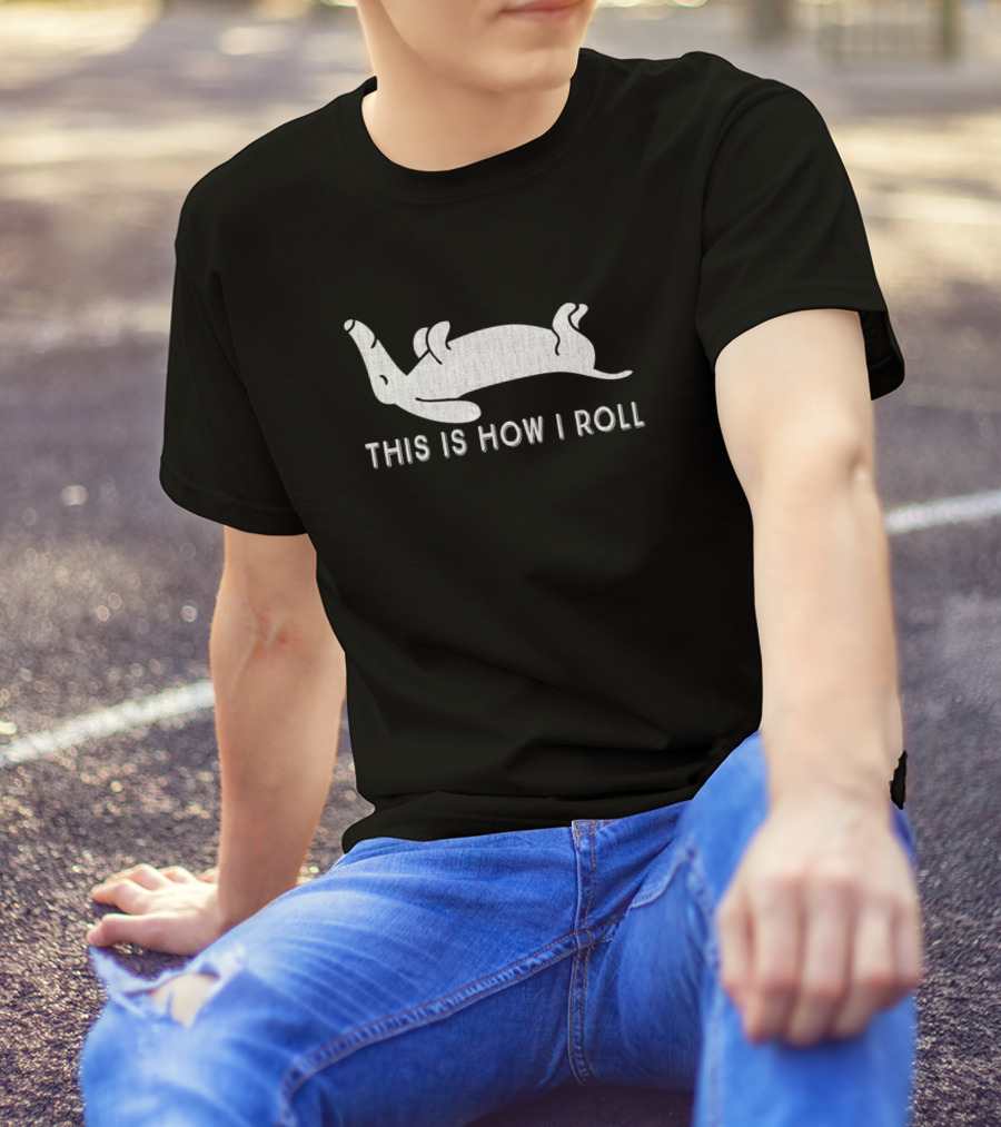 Vintage Dachshund This Is How I Roll Funny Weiner Dog Short Sassy T-Shirt