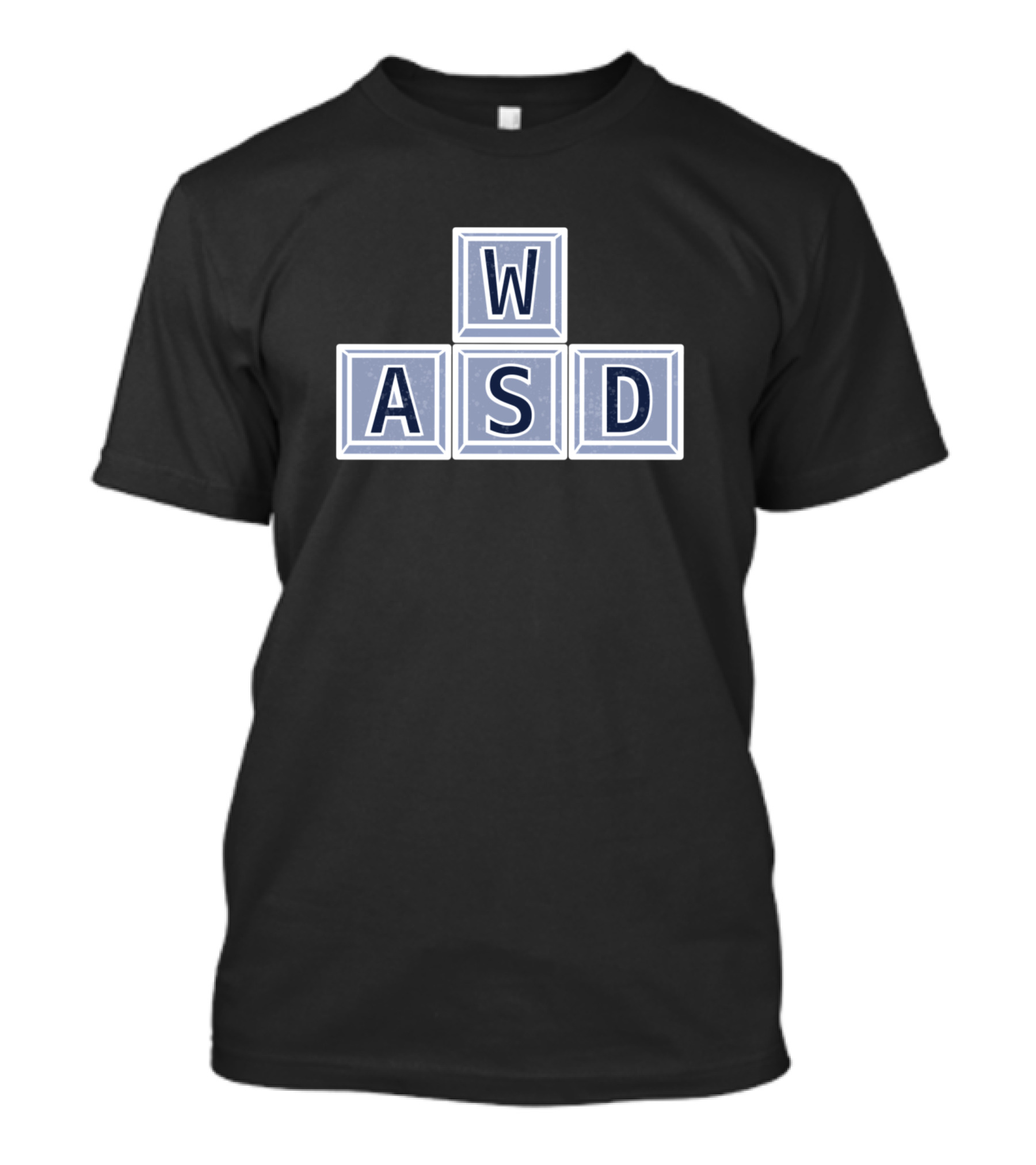 WASD Keyboard Gaming Blocks T-Shirt
