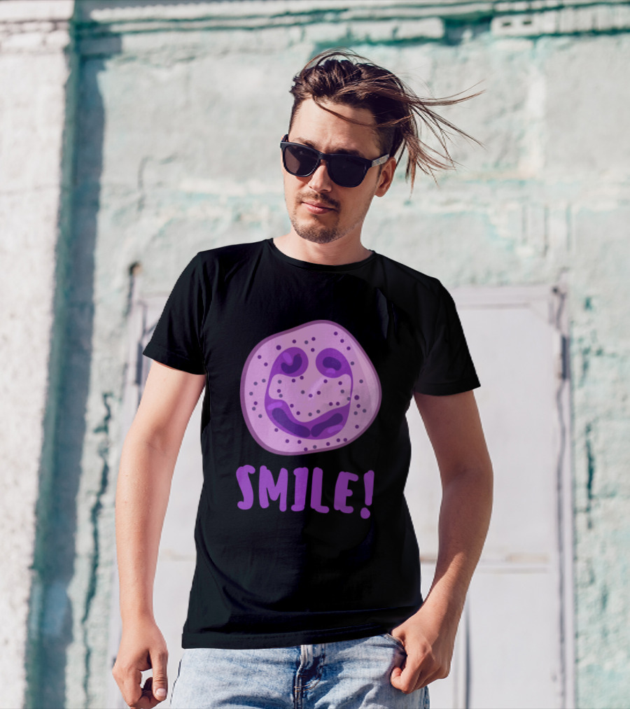 Smile White Blood Cell Smiling Neutrophil T-Shirt