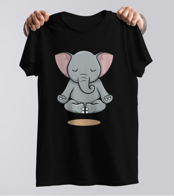 Yoga Joga Namaste Elephant Mandala Llama T-Shirt