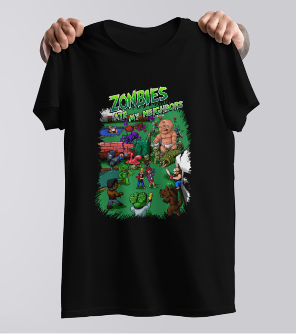 Zombies Ate My Neighbors Monsters Game T-Shirt