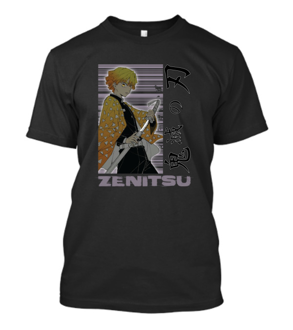 Zenitsu Demon Slayer Katana Anime Manga Character T-Shirt