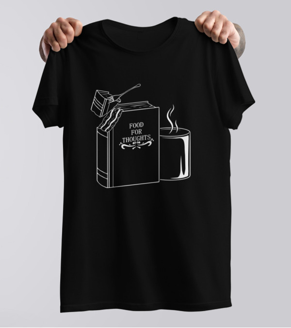 Books Are Food For Thoughts And Coffee Is Comfort T-Shirt