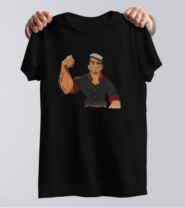 Popeye The Sailor Man Classic Character Power Pose T-Shirt