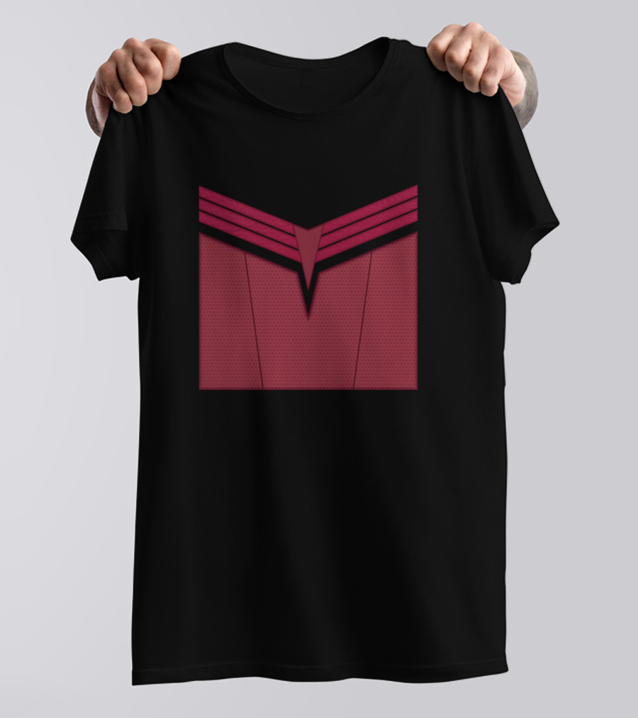 Superhero V Emblem Red T-Shirt