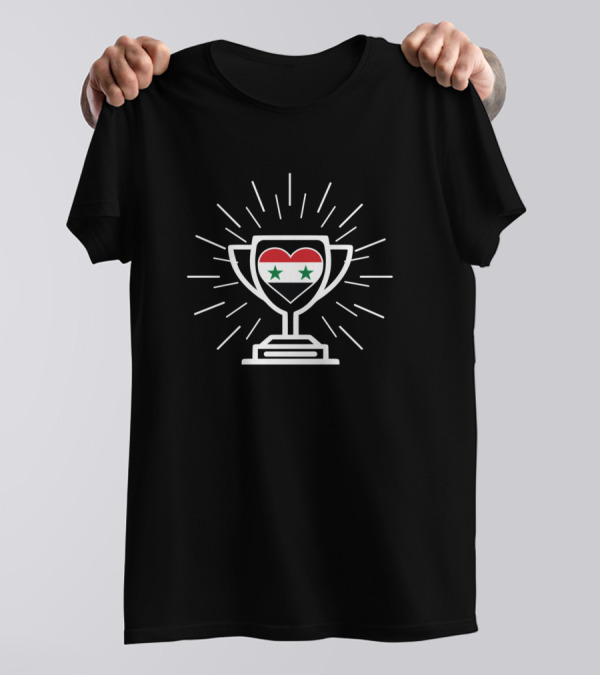 Syria Heart Trophy Flag Symbol Winner T-Shirt