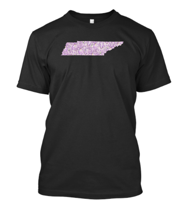 Tennessee Shape Filled With Lavender Flowers T-Shirt