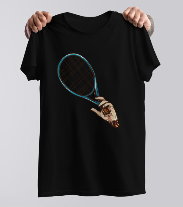 Zombie Tennis Hand With Racket T-Shirt