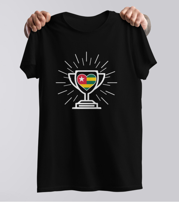 Togo Flag Heart Trophy Winner T-Shirt