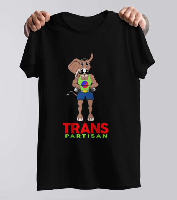 TRANS PARTISAN Transspecies Strongman Elephant And Donkey Hybrid T-Shirt